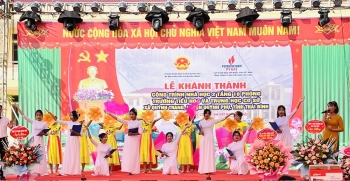 Lễ Khánh thành công trình nhà học 2 tầng 10 phòng trường tiểu học và trung học cơ sở xã Quỳnh Trang - Huyện Quỳnh Phụ - Tỉnh Thái Bình