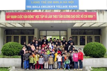 Lễ động thổ nhà nuôi trẻ do Chính phủ Nhật Bản tài trợ tại Làng trẻ em Birla Hà Nội