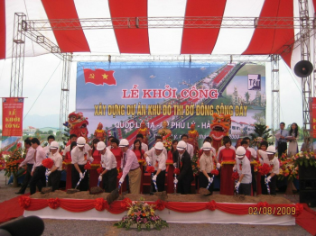 Lễ khởi công Khu đô thị mới Bờ Đông sông Đáy