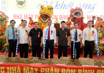 Khởi công xây dựng nhà máy phân bón Bình Điền Ninh Bình
