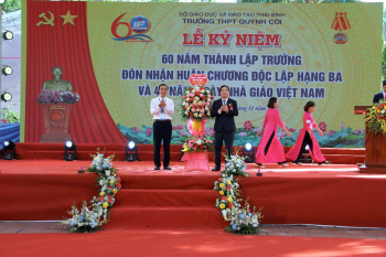 Trường THPT Quỳnh Côi kỷ niệm 60 năm thành lập Trường (1962 – 2022) và đón nhận Huân chương Độc lập hạng 3 và kỷ niệm 40 năm Ngày nhà giáo Việt Nam 20/11